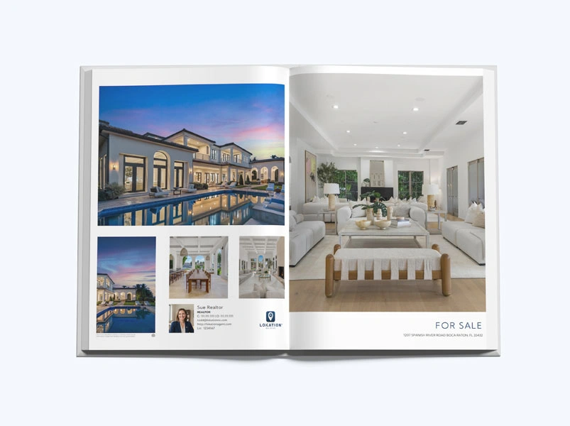 Luxury home marketing brochure